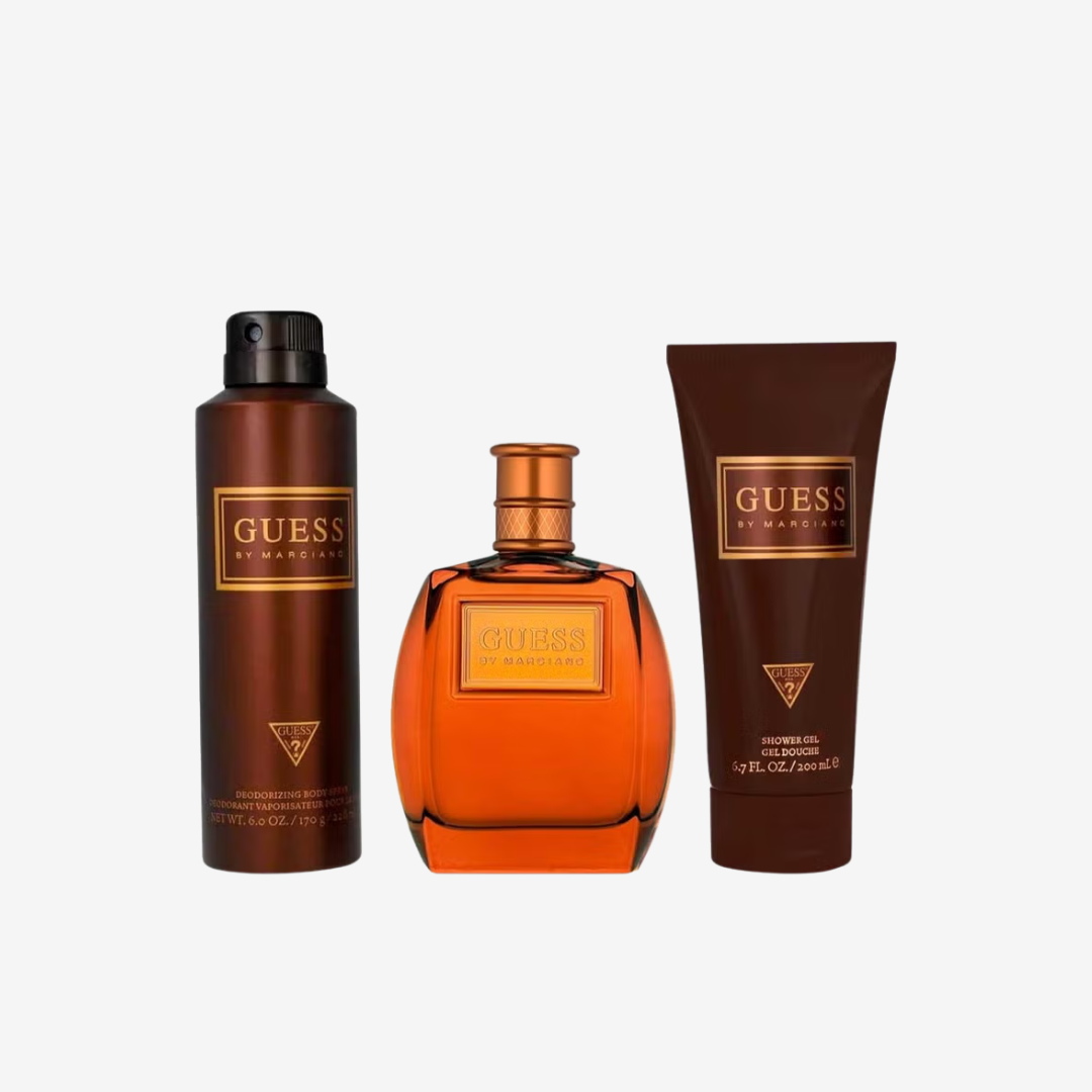 Guess By Marciano For Men Giftset - EDT 100ml + Showergel 200ml + Body Spray 226ml