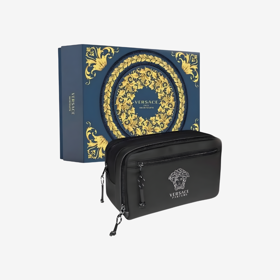 Versace Dylan Blue Gift Set for Men (EDT 100ml + 10ml + Pouch)