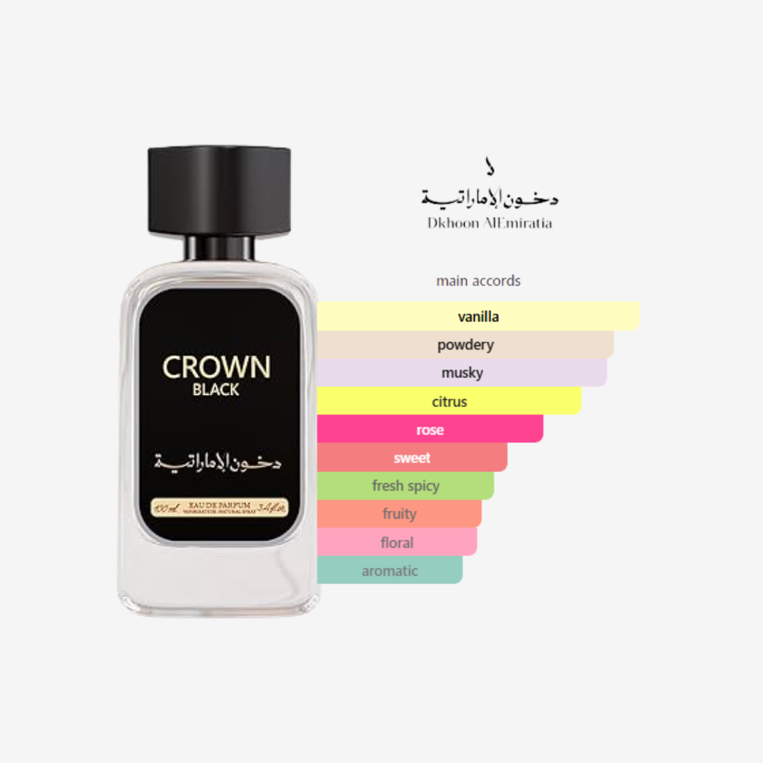 Crown Black by Dkhoon Emirates for Women and Men – 100ml
