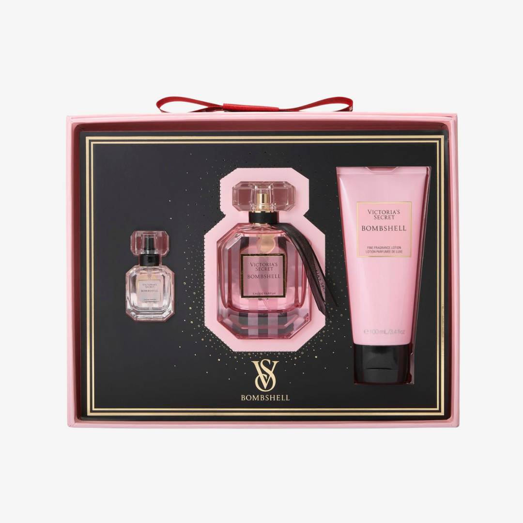 Victoriaβs Secret Bombshell Gift Set for Women - 3 Pieces