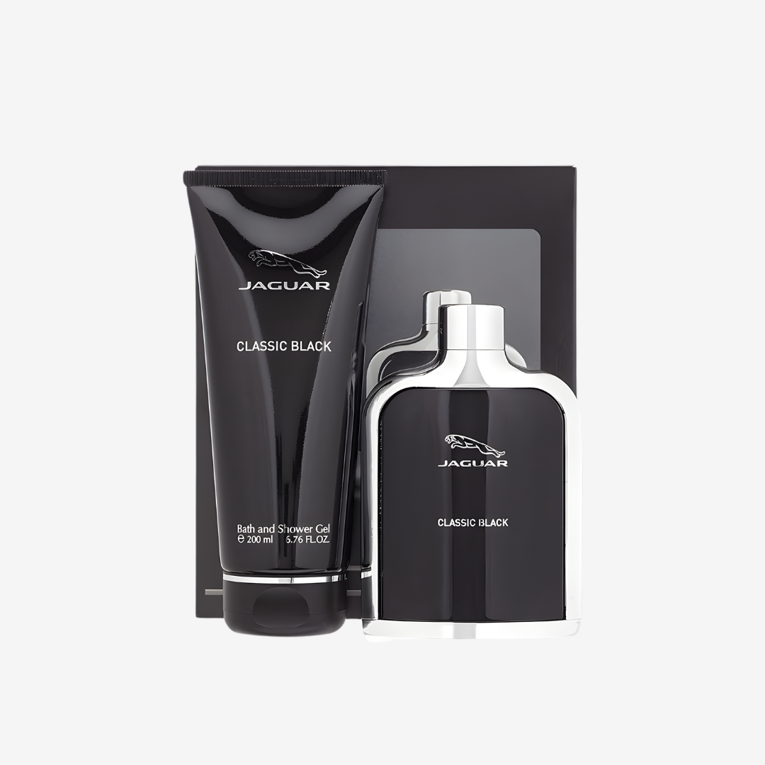 Jaguar Classic Black Gift Set by Jaguar for Men (100ml + Shower Gel 200ml)