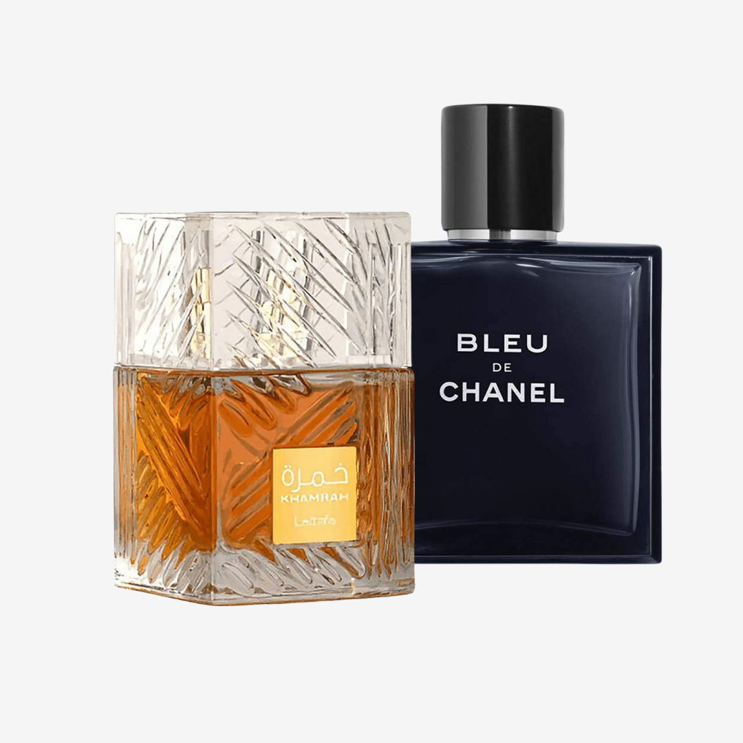 Khamrah By Lattafa Unisex + Bleu de Chanel By Chanel For Men EDP