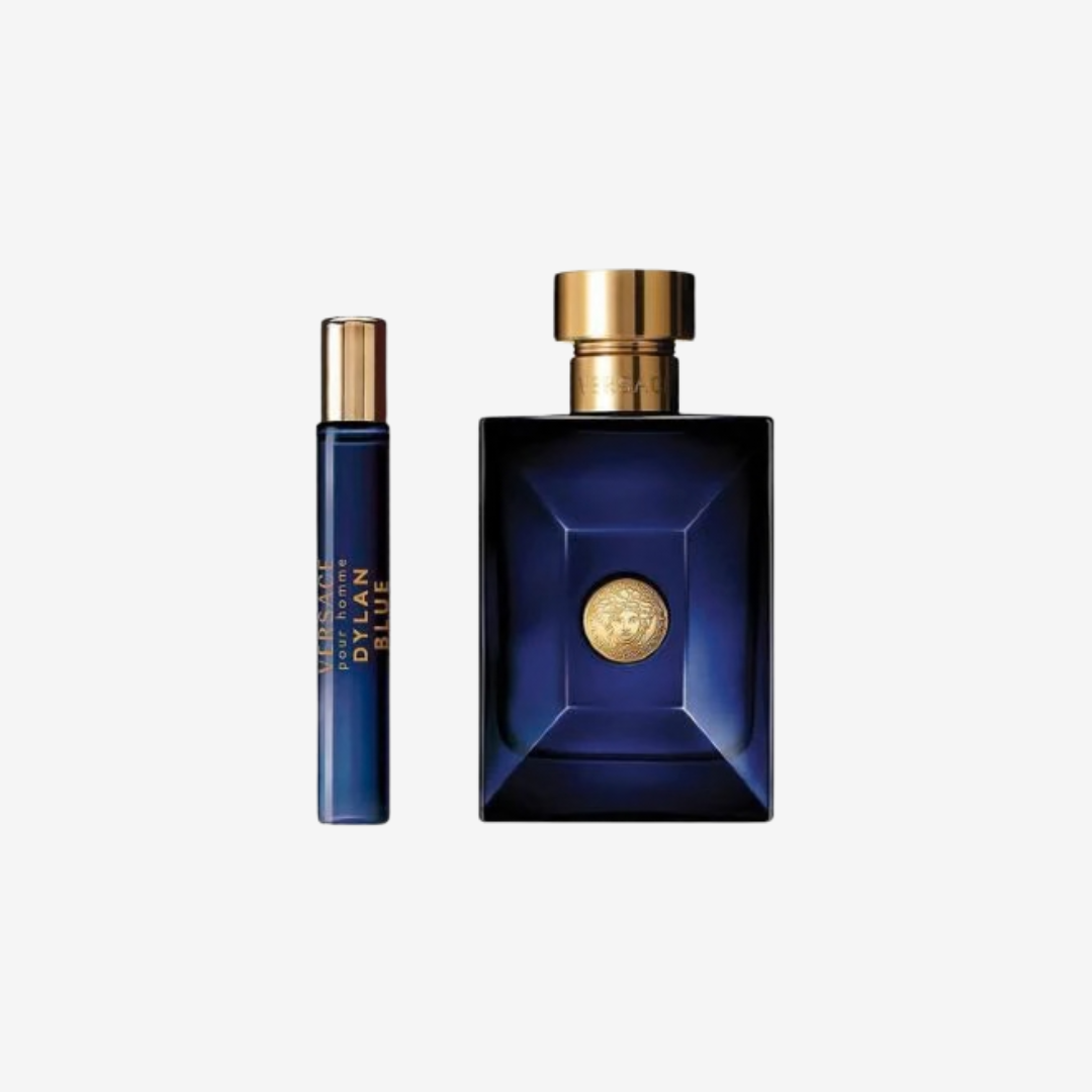 Versace Dylan Blue Gift Set for Men (EDT 100ml + 10ml + Pouch)