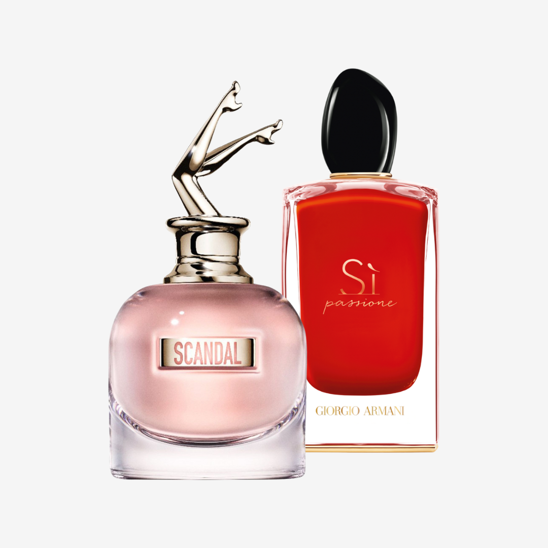 Scandal By Night Jean Paul Gaultier For Women + Sì Passione Giorgio Armani For Women
