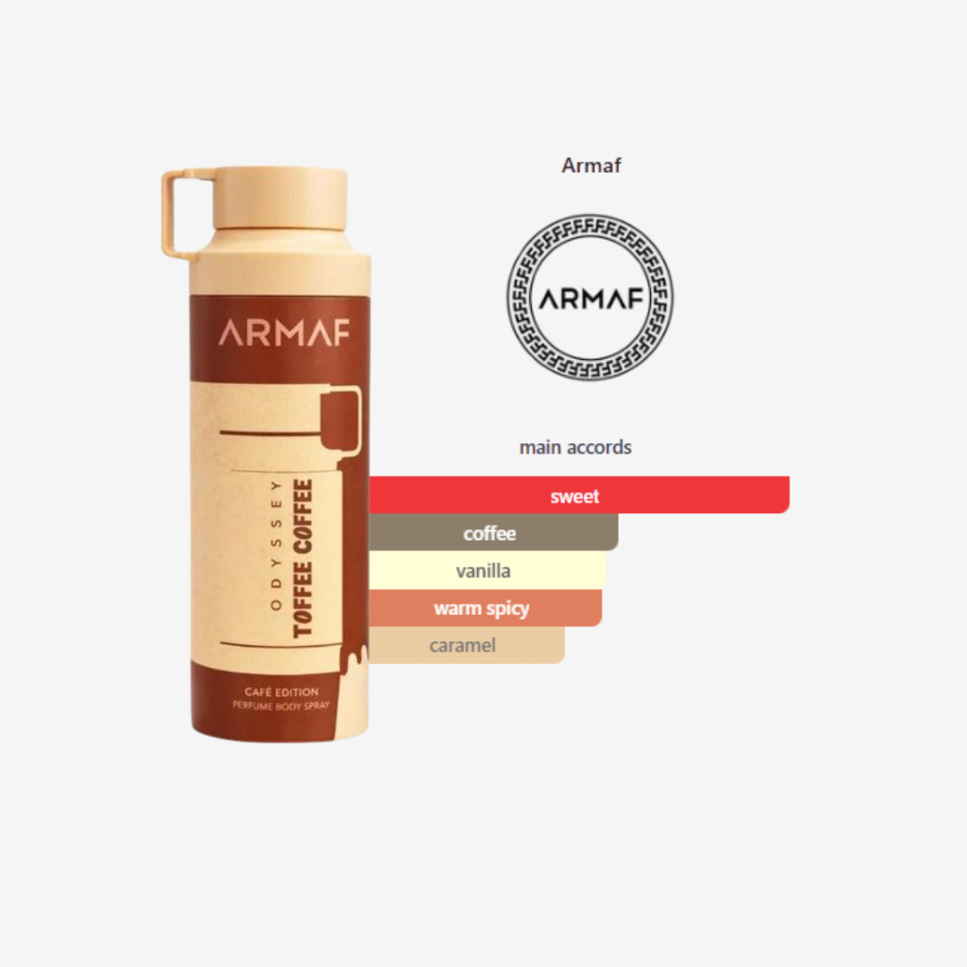 Odyssy Toffe Coffee Body Spray by Armaf Unisex – 200ml