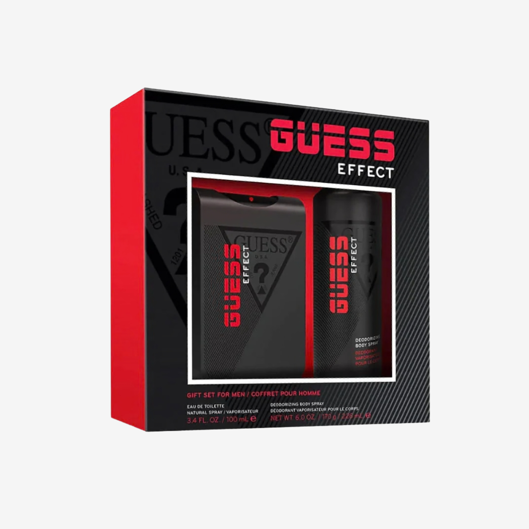 Guess Effect  Gift Set for Men (100ml EDT + Body Spray)