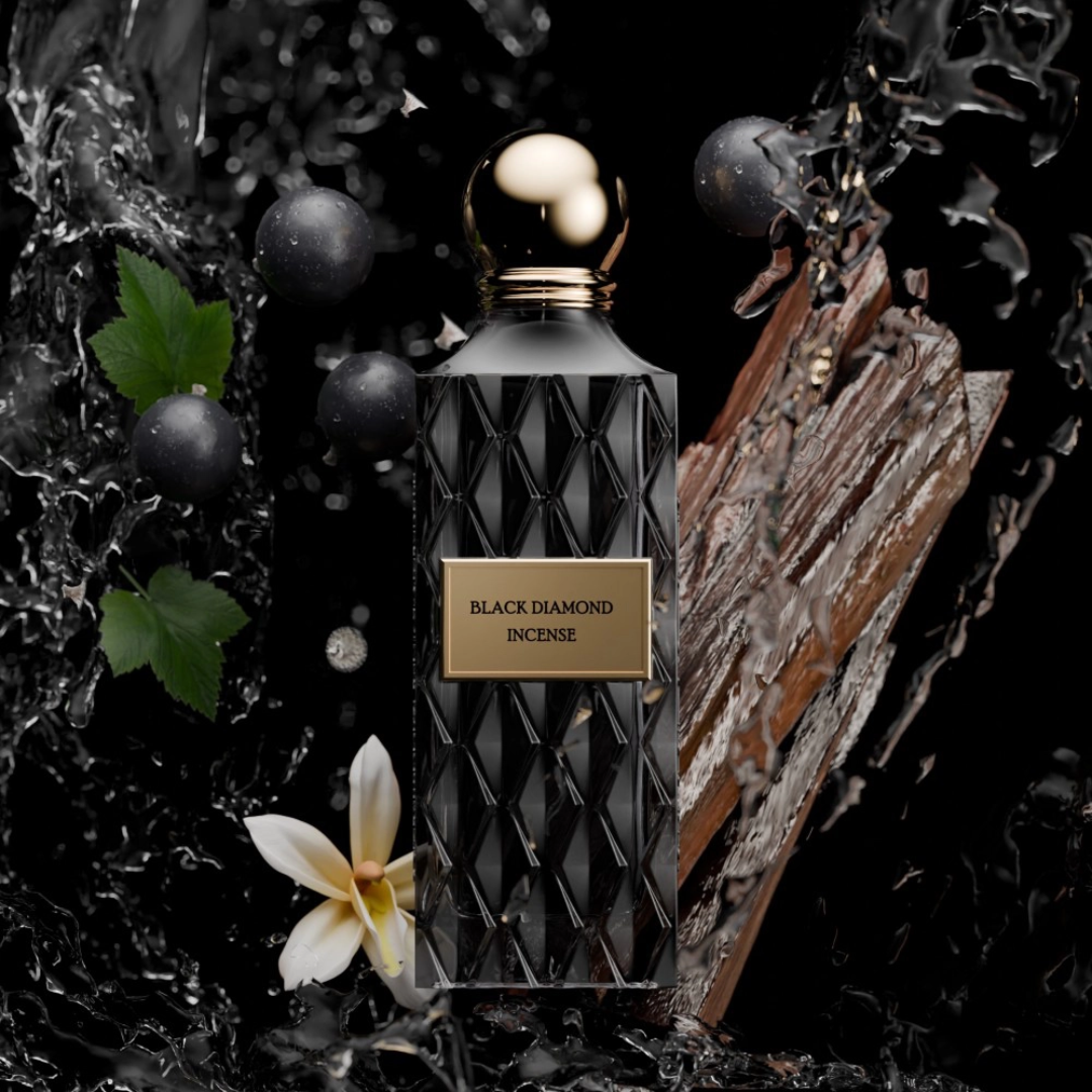 Black Diamond Incense by Ibraheem AlQurashi – Unisex – 150 ml