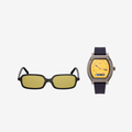 Cyber Yellow Watch and Arrogate 25 Sunglasses Set