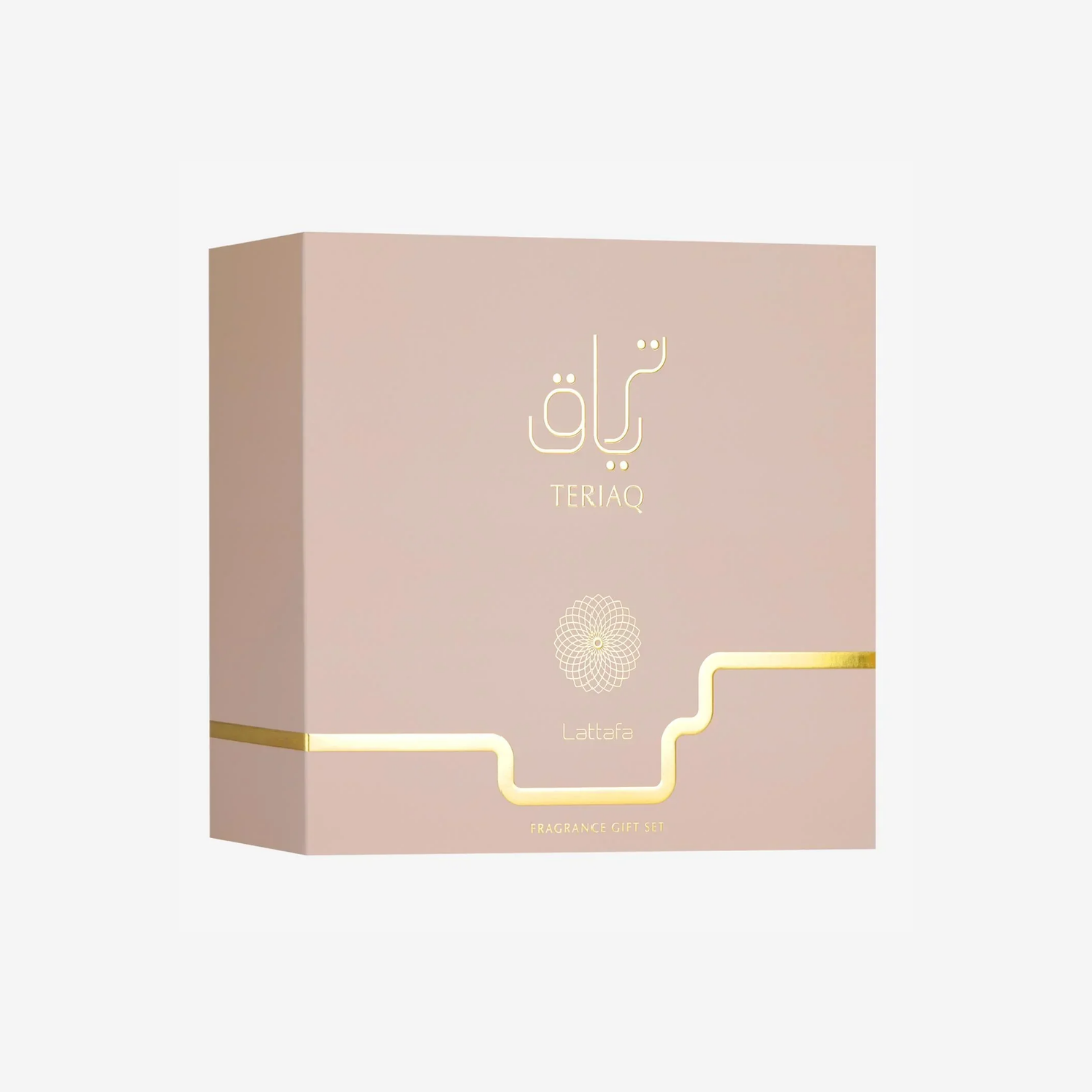 Teriaq Set by lattafa for Women and Men 3 Piece – 100ml + 50ml + 12ml